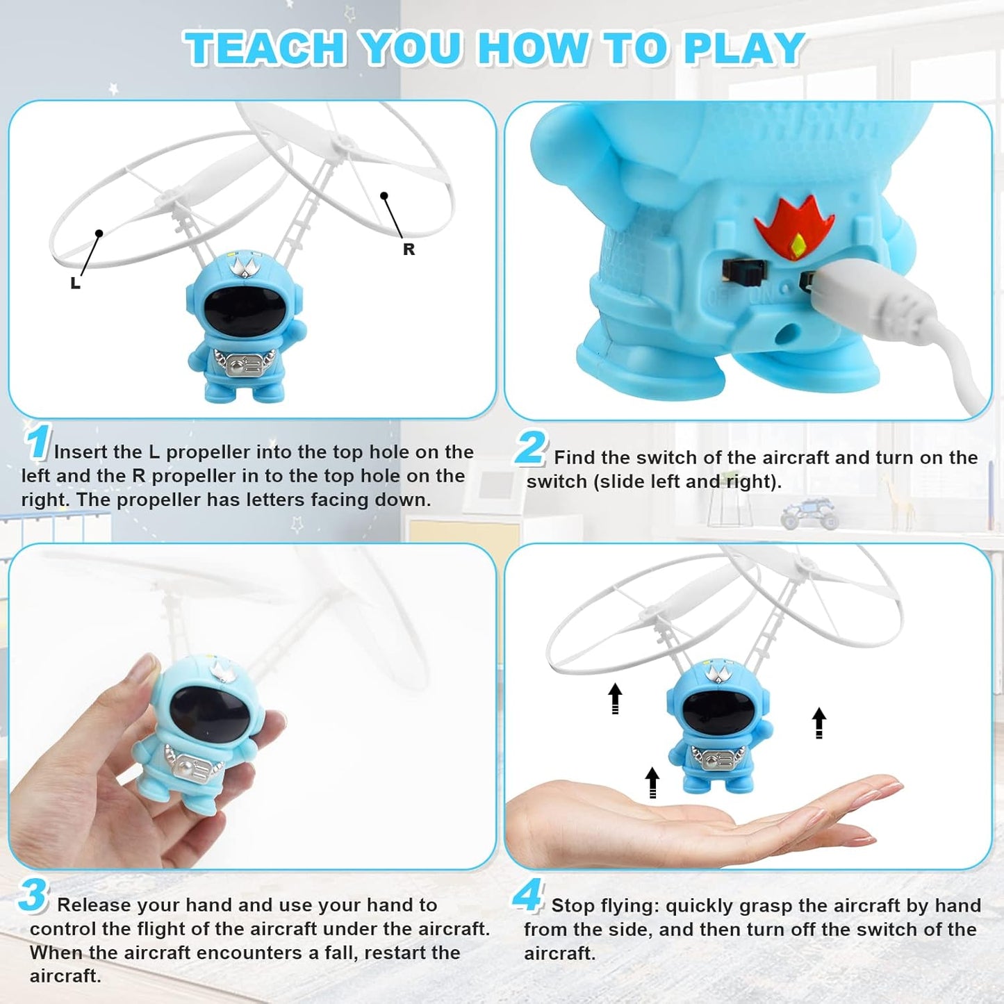 Kids Safe and Durable Astronaut Flying Toy