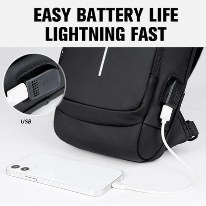 USB Charging Crossbody Shoulder Bag Multifunctional Anti-theft