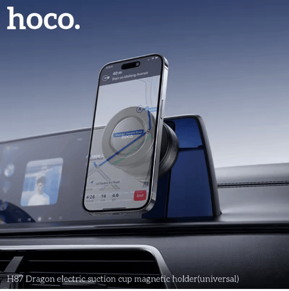 Hoco H87 Dragon – Electric Suction-Cup Magnetic Phone Holder (Universal)