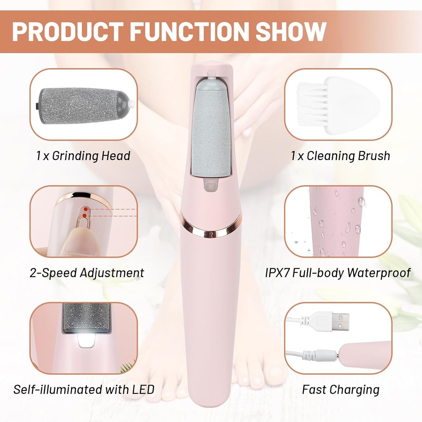 Rechargeable Foot Callus Remover