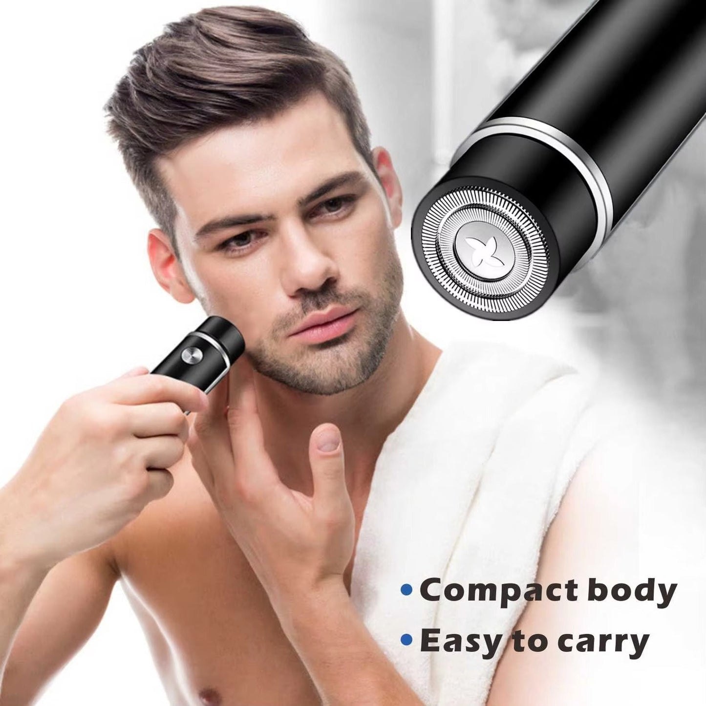 Mini Electric Shaver – Quick, Clean Shave for Busy Men